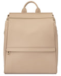 Leather Diaper Bag Backpack with USB Port - Chic, Functional Pack