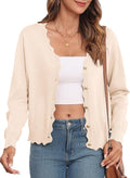 Women's Lightweight Cardigan V-Neck Button Print Sweater (Style P8LL)