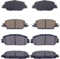 Replacement Front and Rear Ceramic Disc Brake Pads Kit for 2017-2022