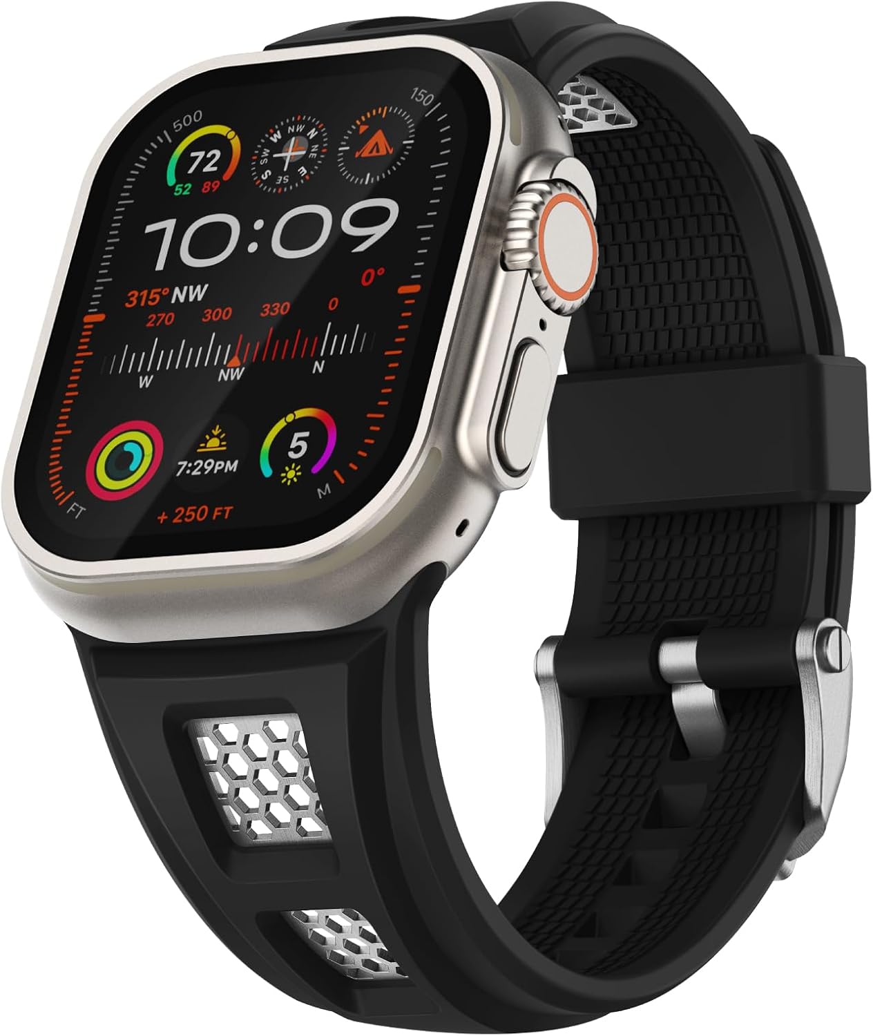 Rugged Silicone Sport Band for Apple Watch Ultra Series