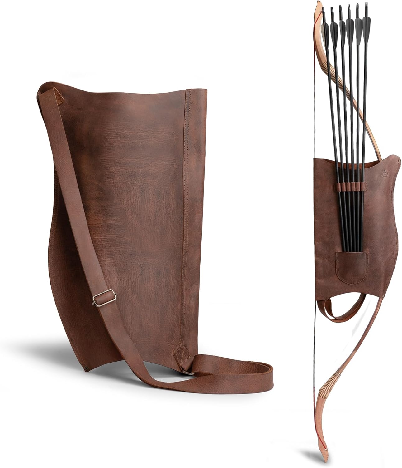 Archery Bow Carrier with Arrow Slots for Cosplay and Training