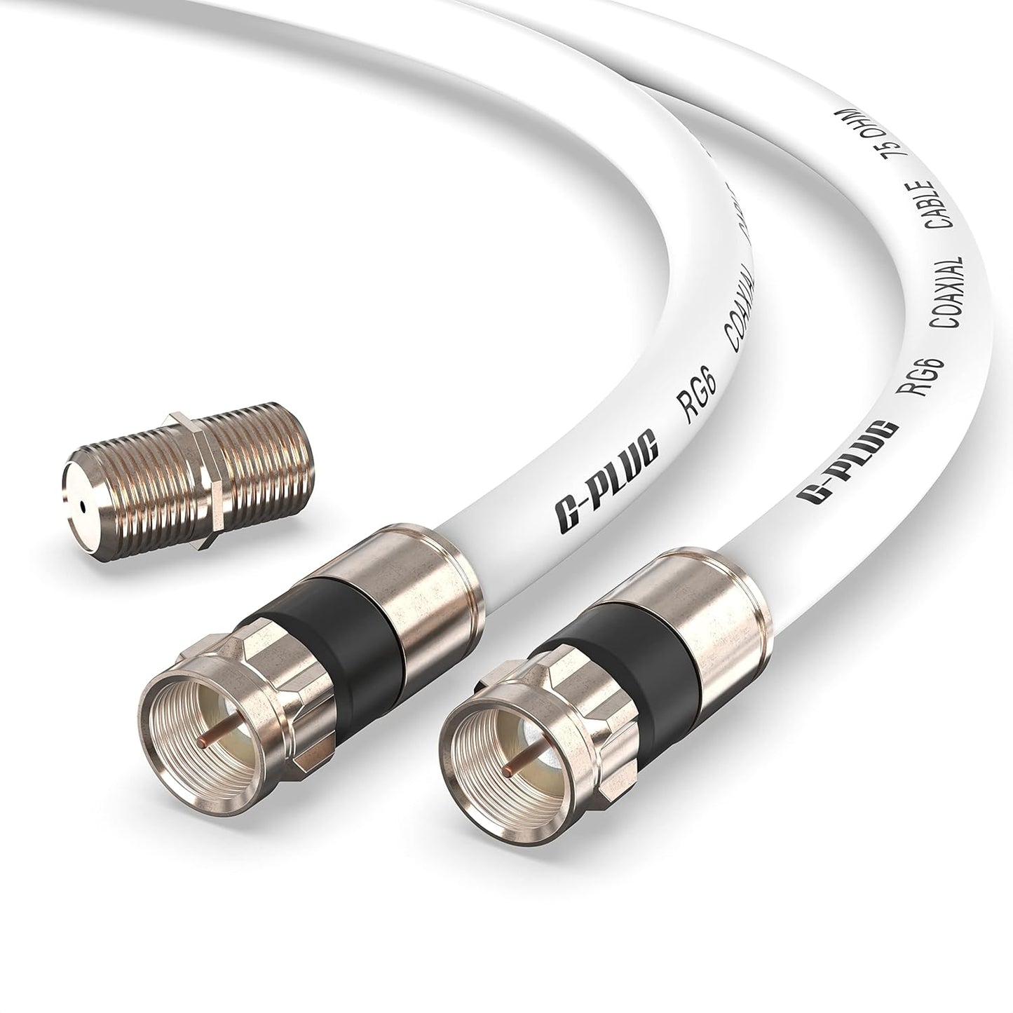 G-PLUG 150FT RG6 Coaxial Cable Set for High-Speed Internet