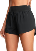 CRZ YOGA High Waisted Dolphin Running Shorts - Lightweight Comfort