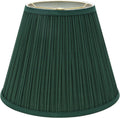 Hardback Empire Spider Lamp Shade Dark Green - Pleated Tetoron Cotton