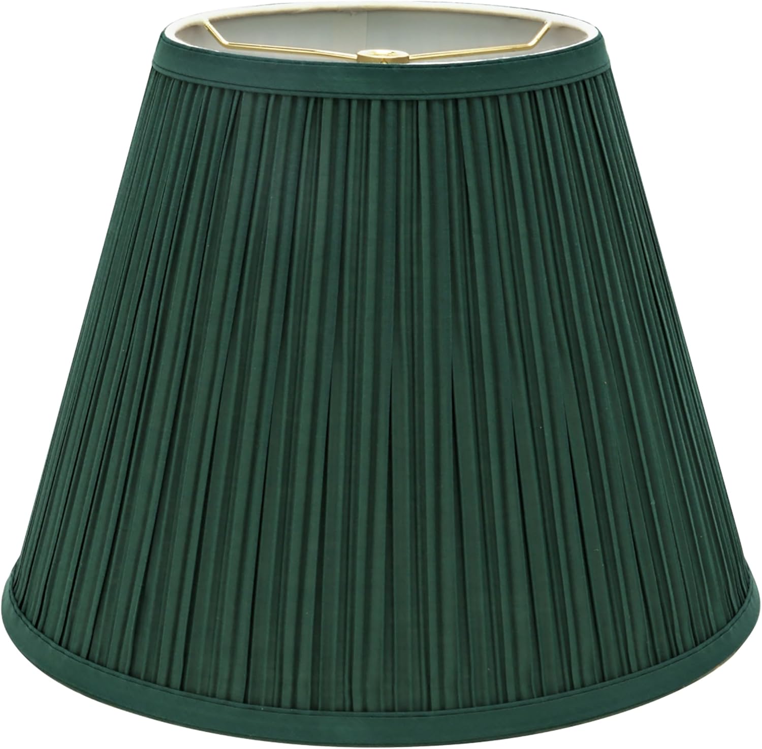 Hardback Empire Transitional Spider Lamp Shade in Dark Green