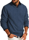 PJ PAUL JONES Mens V Neck Pullover Lightweight Wool Blend Sweater high