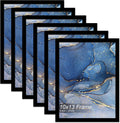 10x13 Picture Frame Set of 6 Black - Lightweight, High Transparency
