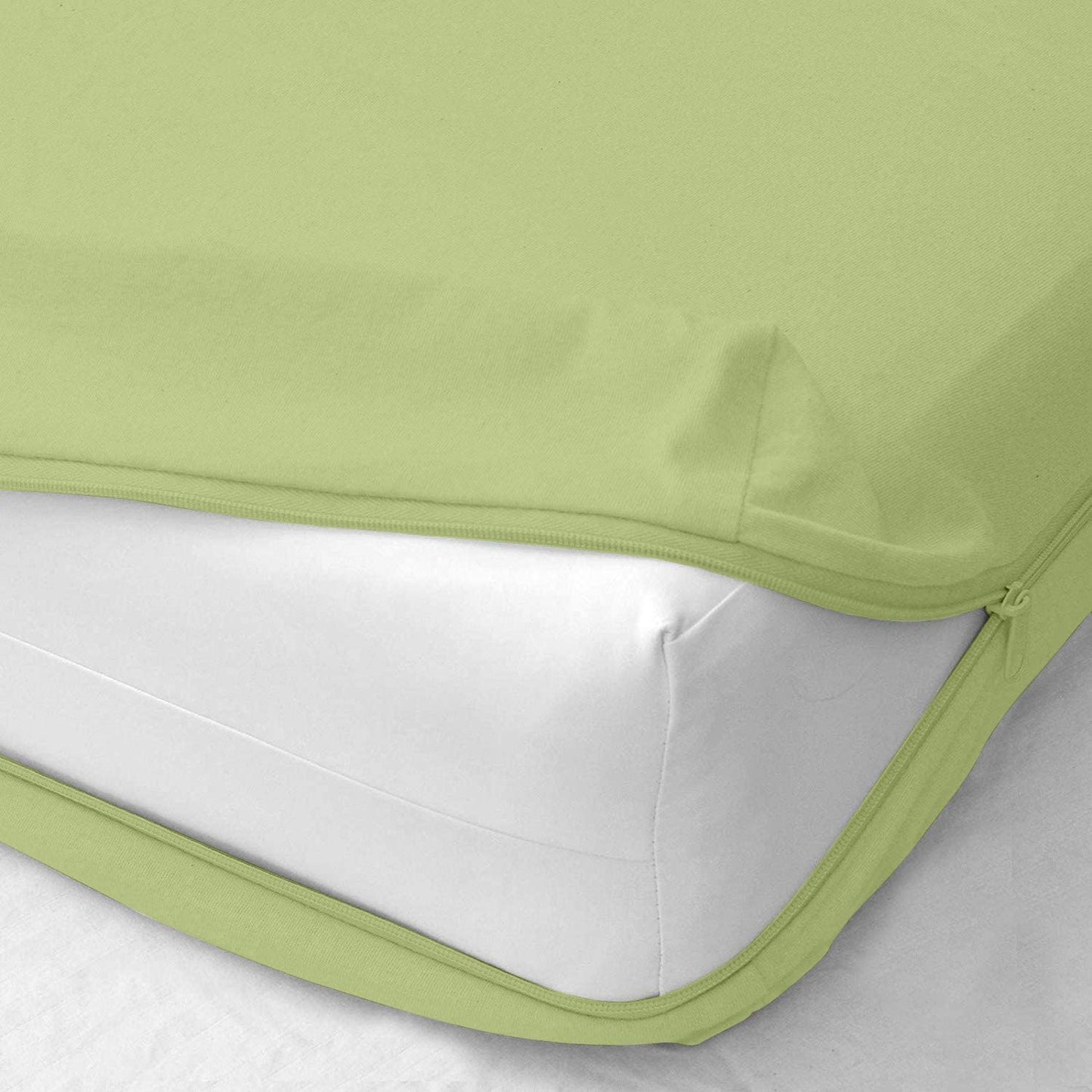Zipper Fitted Sheet for Short Queen Size with Deep Pockets