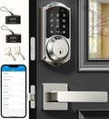 Smart Door Lock with Lever Handle VE06-L - Keyless Front Door Deadbolt