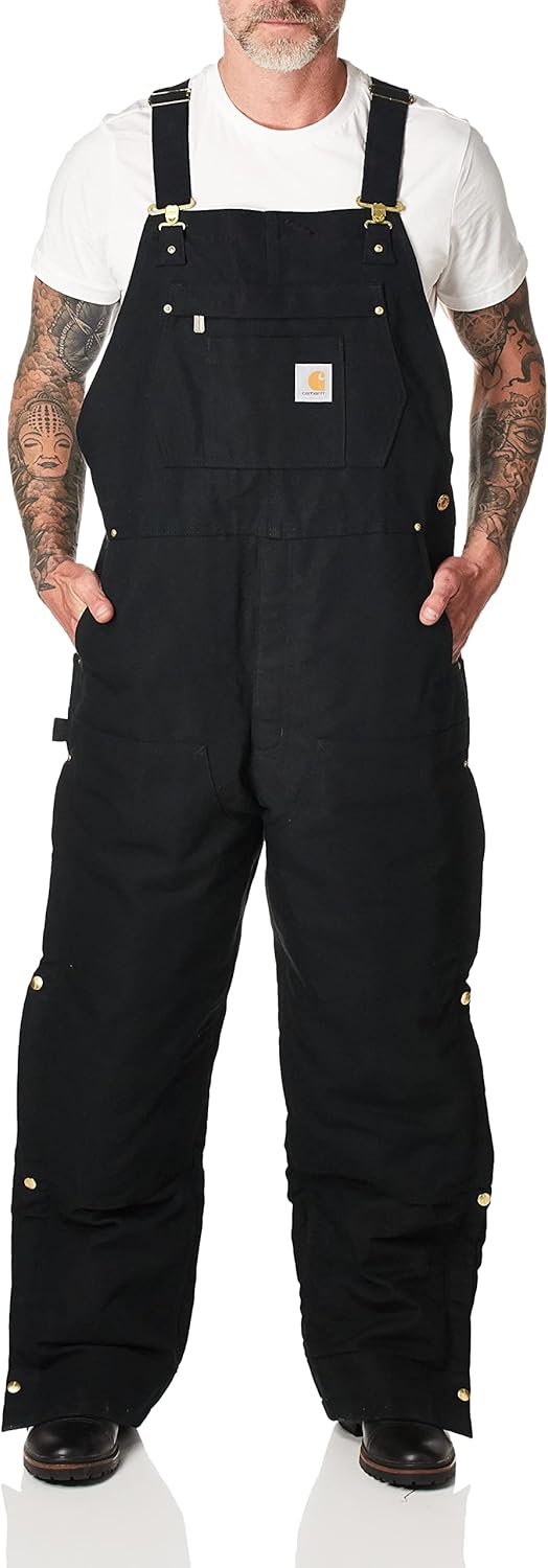 Carhartt Men's Loose Fit Zip-to-Thigh Bib Overall - Durable Comfort