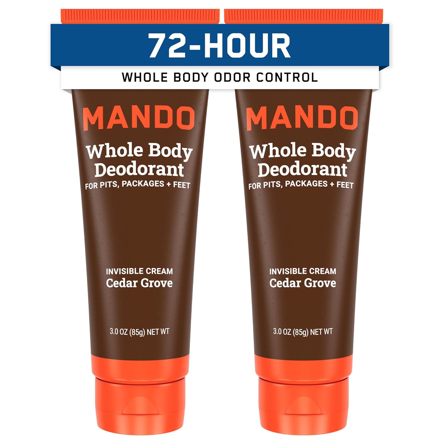 Mando Whole Body Deodorant for Men - 72 Hour Odor Control