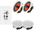 STUDIOFINIX 6.5 Inch Bluetooth Ceiling Speakers - 4-Pack System