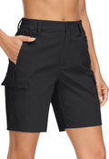 MAGCOMSEN Women's 7in Hiking Cargo Shorts - Lightweight Quick Dry