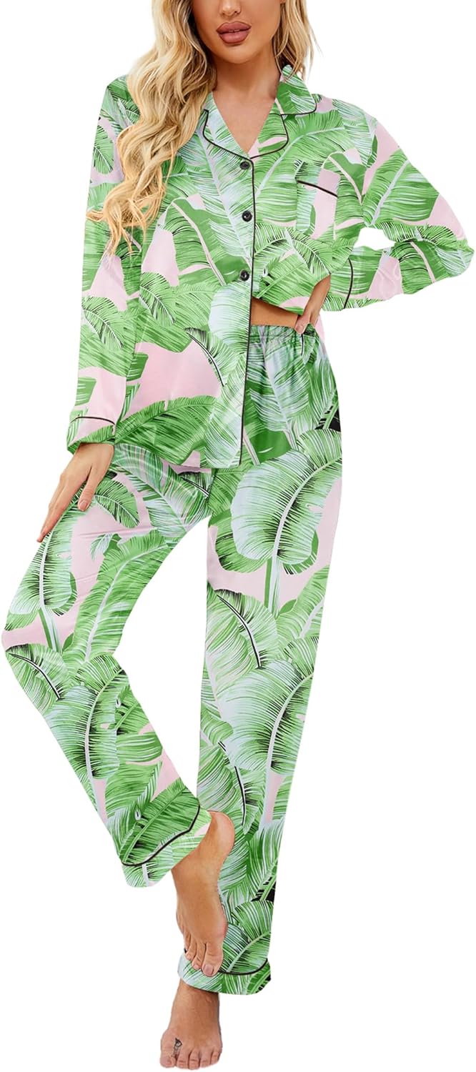 Ekouaer Womens Satin Pajama Set for Ultimate Comfort and Style