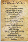 The 48 Laws of Power Poster 20x30in Canvas Print - Unframed Art