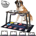 Elevated Dog Bowls for Large and X-Large Dogs - Adjustable Raised