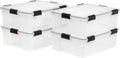 IRIS USA WeatherPro 41 Qt Storage Bins with Lids - Weatherproof