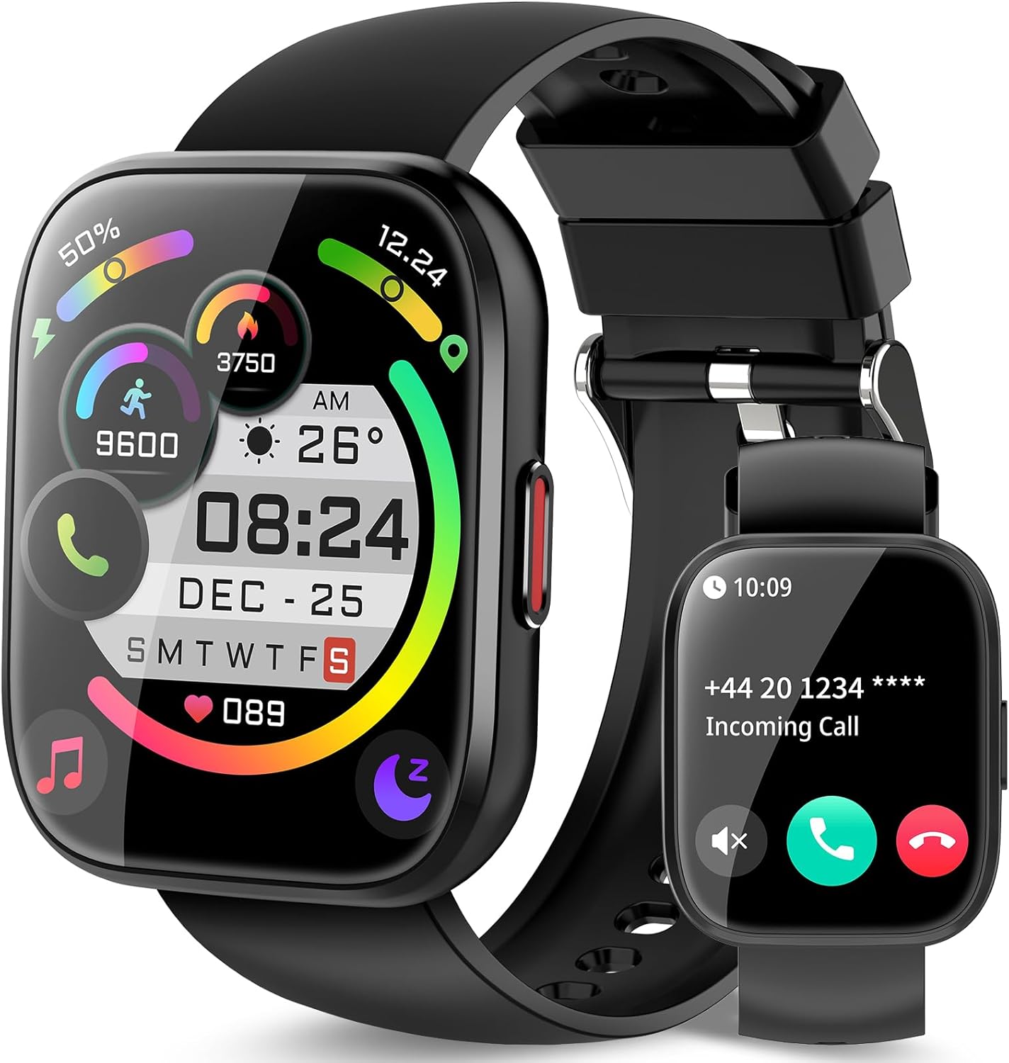 Smart Watch for Men Women with Bluetooth Call and Fitness Tracking