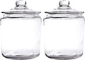 1 Gallon Cookie Jar Set of 2 - Airtight Glass Pantry Canisters