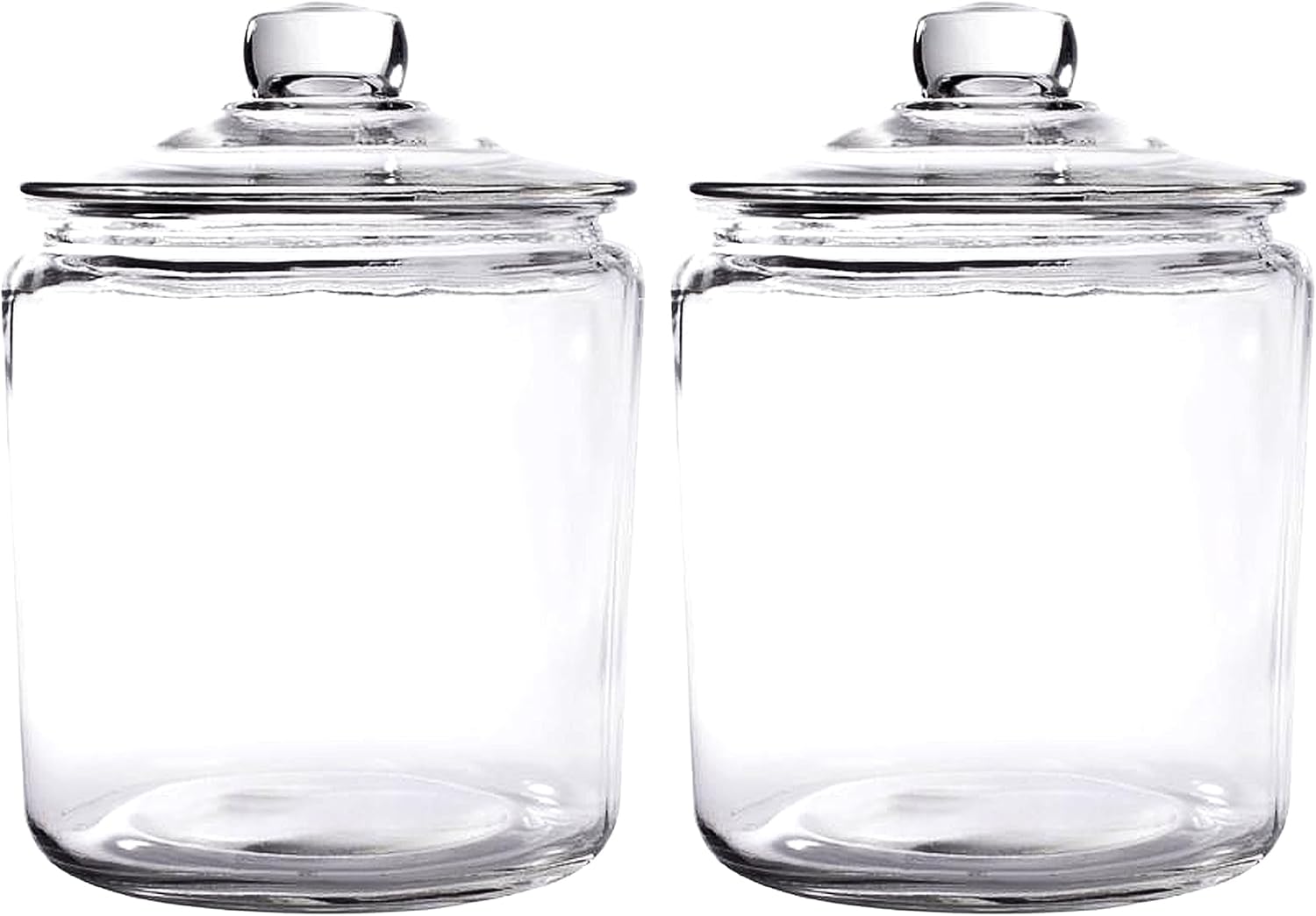 Set of 2 1 Gallon Cookie Jars for Kitchen Countertop Storage