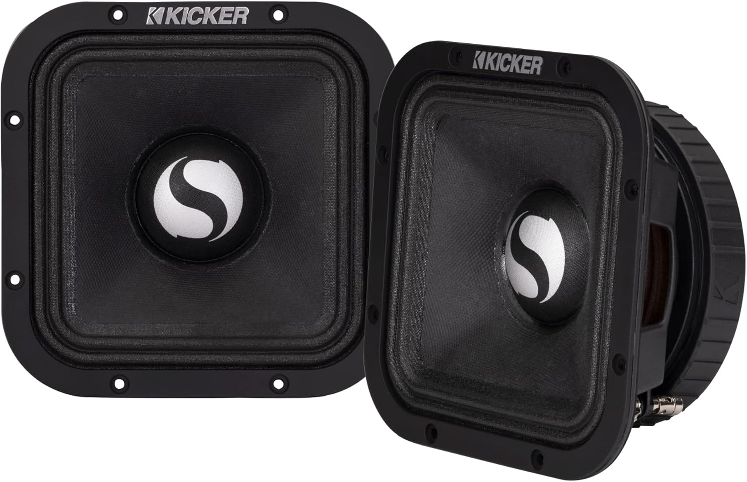 Enhance Your Sound: KICKER 9 Square Mid-Bass Pair