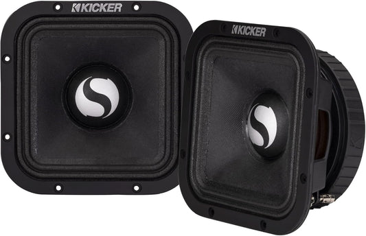 Enhance Your Sound: KICKER 9 Square Mid-Bass Pair