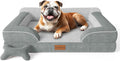 Dog Beds for Large Dogs Orthopedic Memory Foam Bed - Cooling Gel