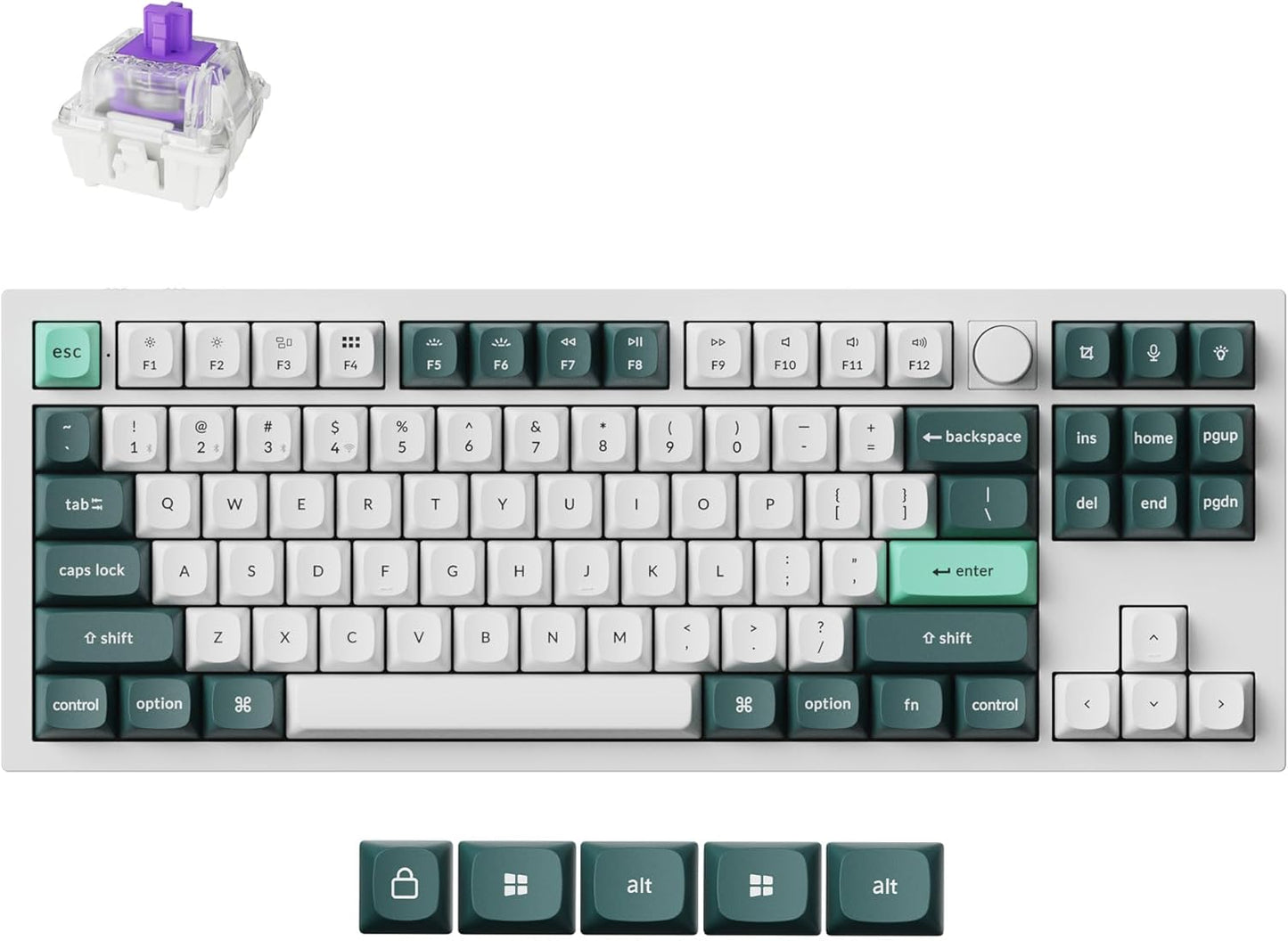 Keychron Q3 HE Wireless Custom Mechanical Keyboard with Knob