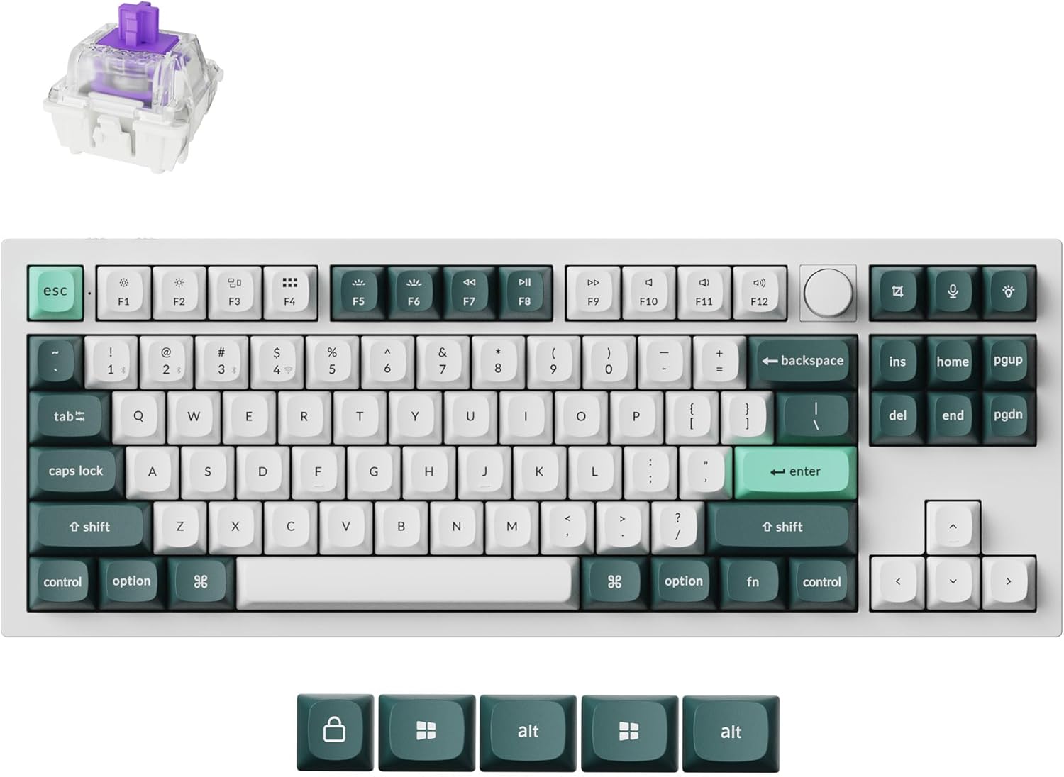 Keychron Q3 HE Wireless Custom Mechanical Keyboard with Knob