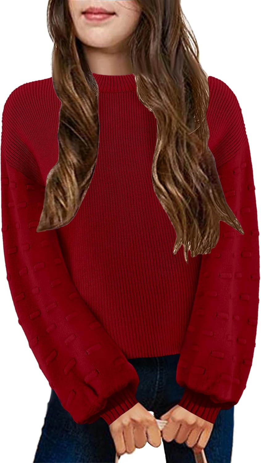 Arshiner Girls Crewneck Sweaters for Casual Autumn Style