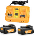 7.0Ah Replacement for Dewalt 20V Battery with DCB102 Dual Port Charger