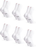 DANISH ENDURANCE Athletic Tennis Socks Crew Length - Comfortable