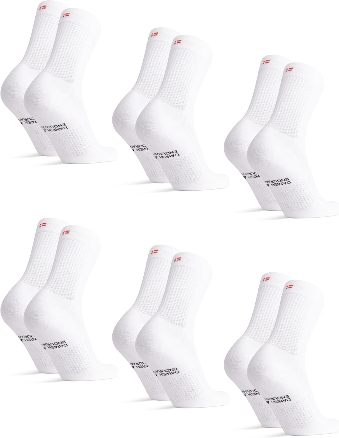 DANISH ENDURANCE Athletic Tennis Socks for Ultimate Comfort
