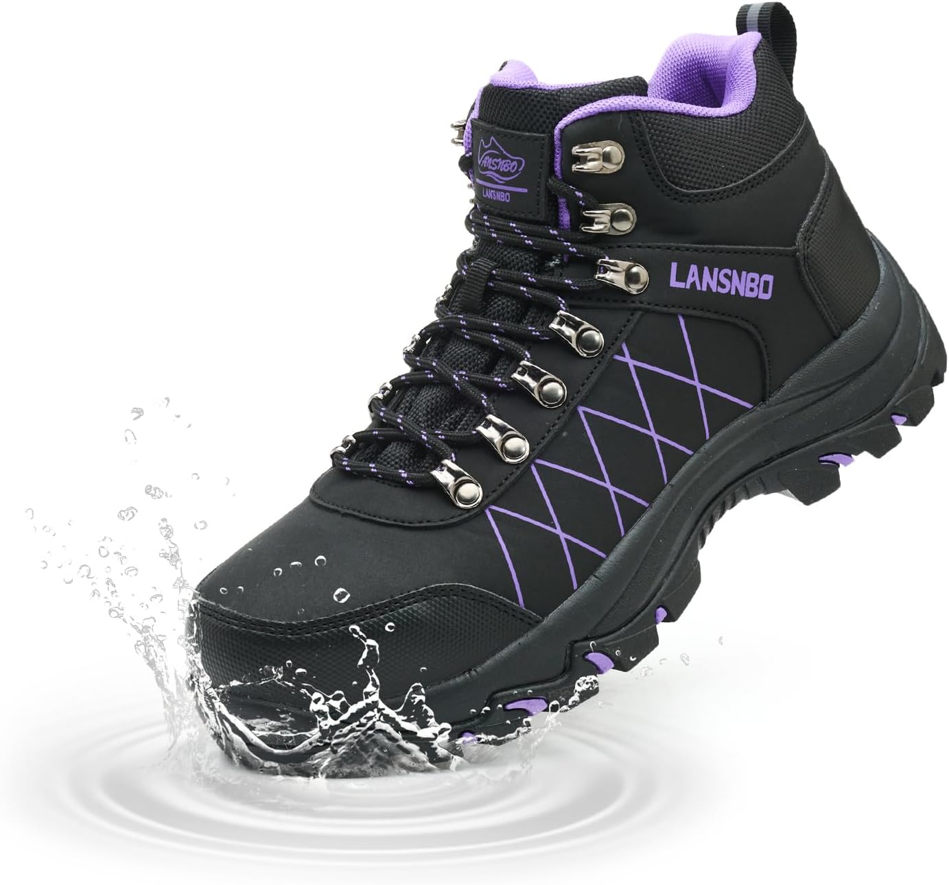Waterproof Steel Toe Boots for Women Non Slip Work Shoes