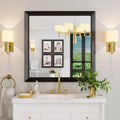 Amorho Black Bathroom Mirror - Elegant 36x36 Inch Design