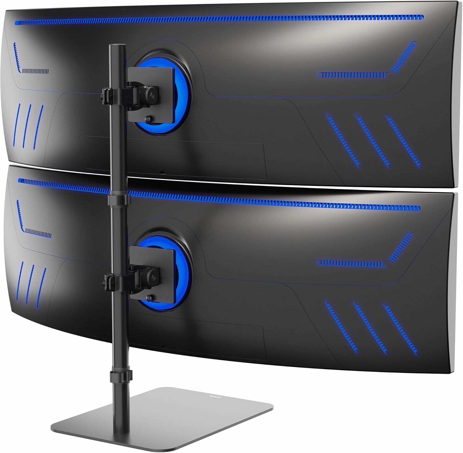 VIVO Freestanding Dual Vertically Stacked Monitor Stand for Ultrawide