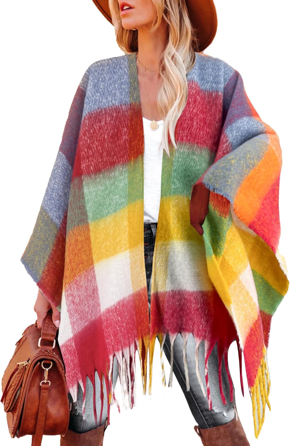 Breezy Lane Women's Shawl Wraps Cozy Poncho for All Occasions