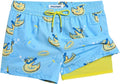 maamgic Mens Swim Trunks with Compression Liner - Quick