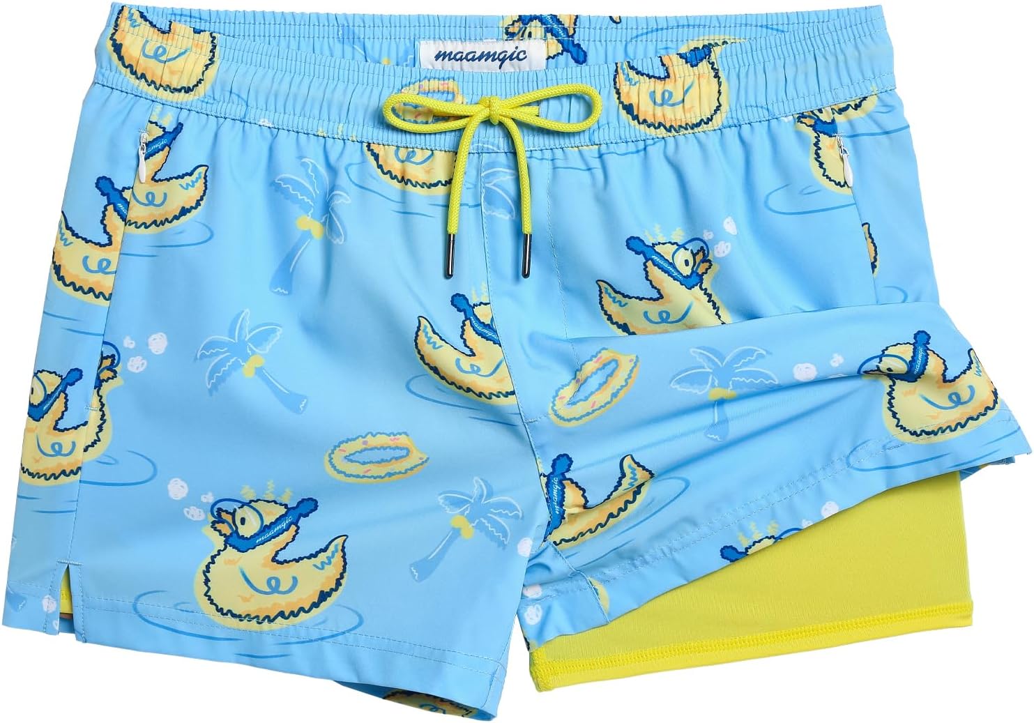 Mens Swim Trunks with Compression Liner for Ultimate Comfort