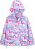 WELAKEN Fleece Lined Water-Resistant Jacket for Girls - Cozy