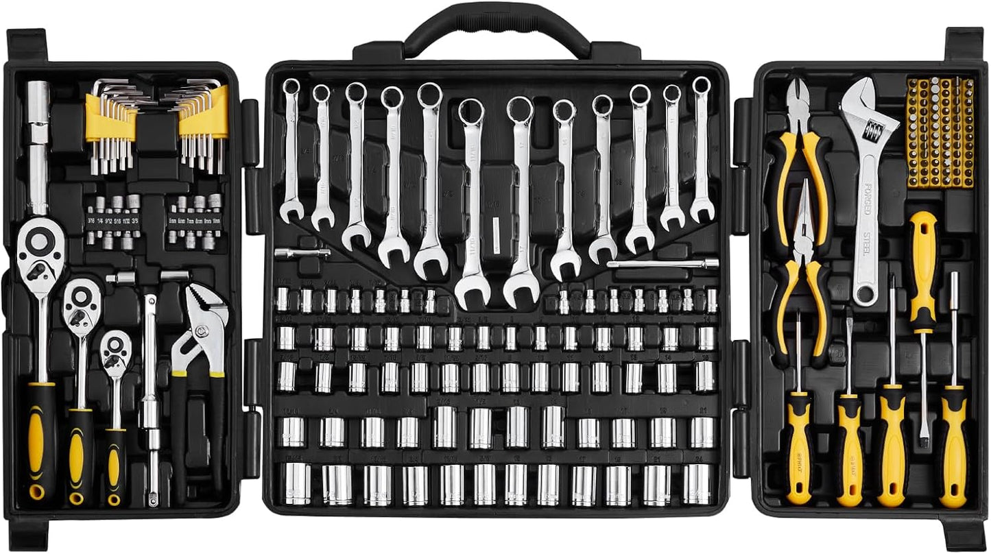 VEVOR Mechanics Tool Set 207 Pieces for Automotive Repair