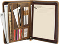 Ringsun Zippered Leather Portfolio: Organize in Style!