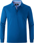 Polo Shirts for Men Long Sleeve Moisture Wicking Golf Polos SECOOD