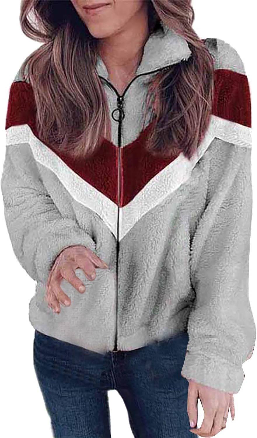 Cozy Coffee Fleece Jacket for Women