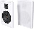 Rockville RockSlim White 5.25in Slim Home Theater Speakers - Easy Wall