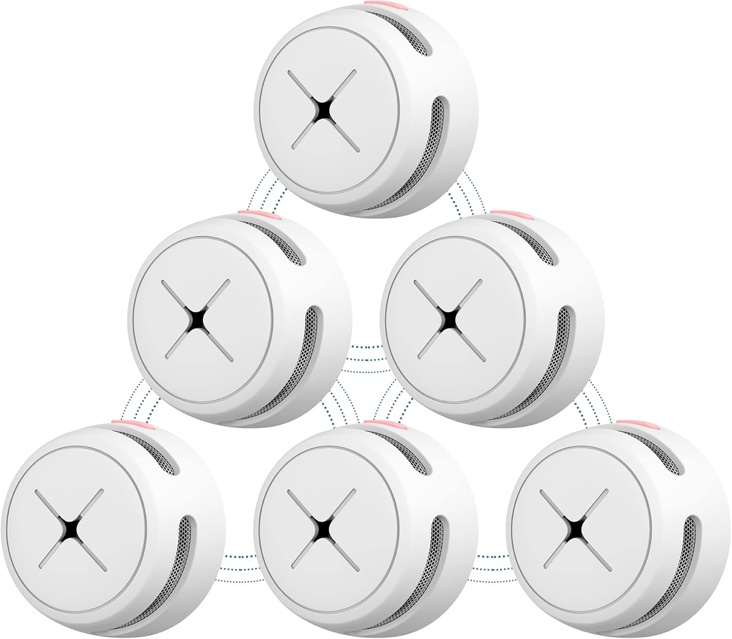 AEGISLINK Interlinked Smoke Detector with Replaceable Battery