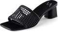 MIRAAZZURRA Heel Mules for Women with Chunky Block Heel Style