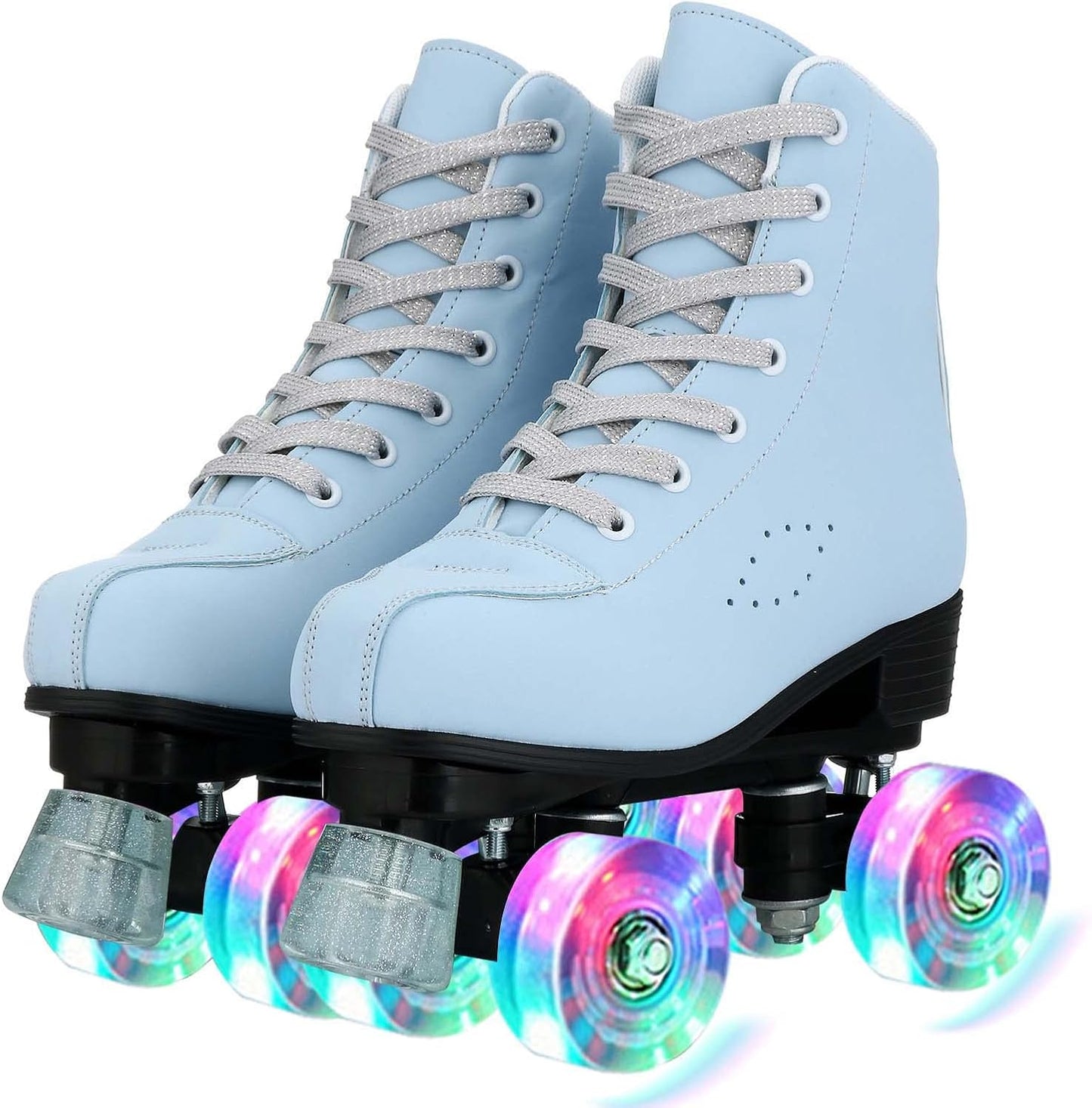Comeon Roller Skates for Women - High-Top PU Leather Skates