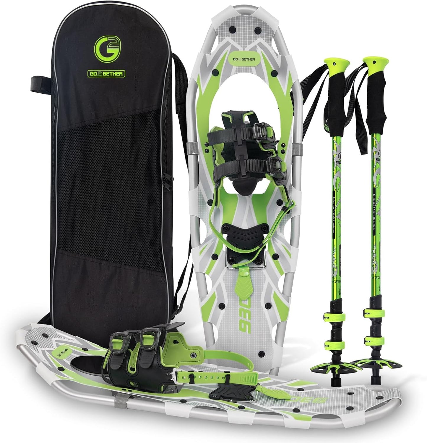 Light Weight Snowshoes with Toe Box and EVA Padded Binding