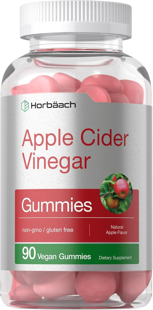 Horbach Apple Cider Vinegar Gummies | 90 Count | Non-GMO & Gluten Free